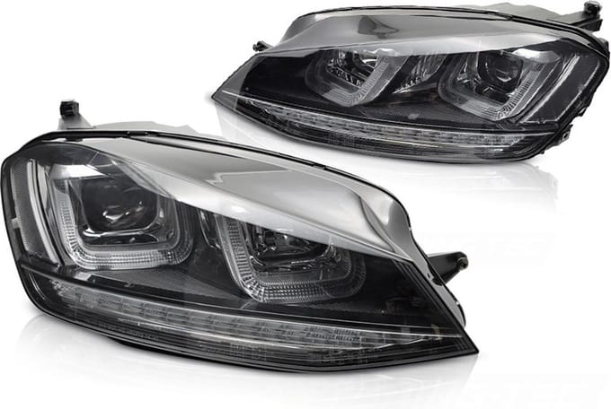 Volkswagen Golf 7 Sport Koplampen | Zwart LED Design 2013-2017