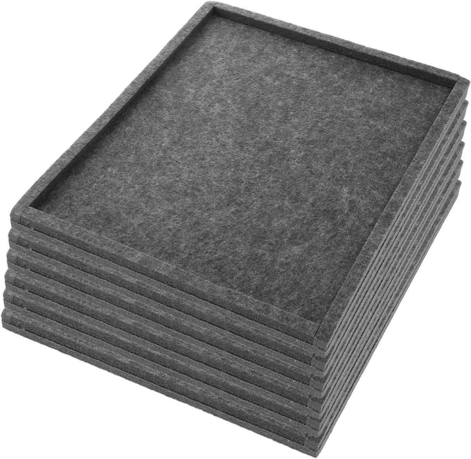 Puzzel Sorteerbakken - Puzzel Organizer - Stukjes Sorteren - Stapelbaar Ontwerp - 6 Stuks - Donkergrijs