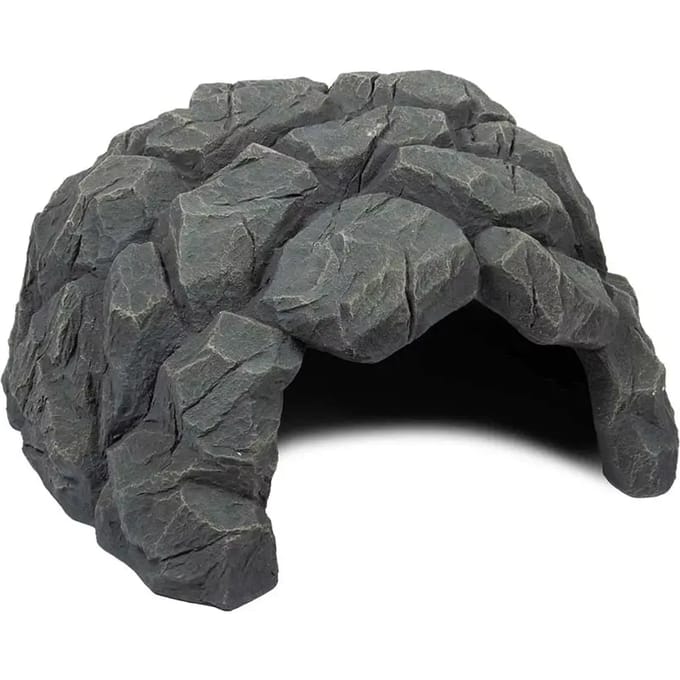 Terra Della Schildpaddengrot grijs 52x41,5x27,8 cm schuilplaats voor landschildpadden