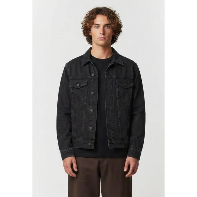 IRO Paris Arlo Used Black Maat: S | Spijkerjassen Outlet | Heren | Zwart