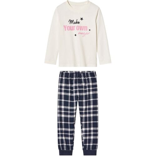 lupilu Kinder pyjama (98/104, Wit)
