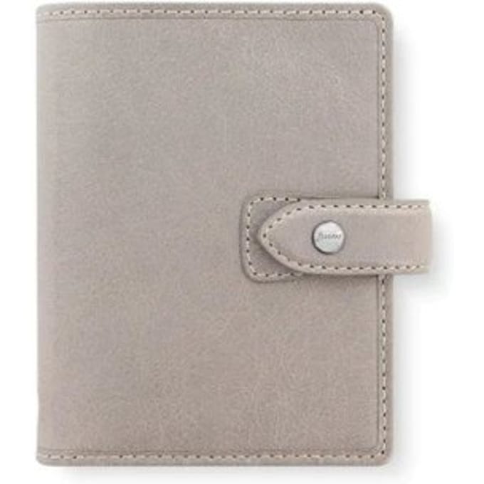 Filofax malden organiser, formaat pocket, kleur steen grijs