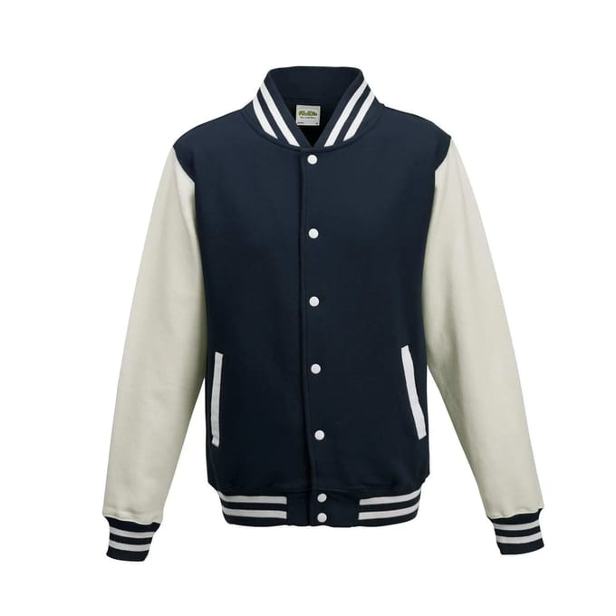 Just Hoods - Varsity Jacket - Oxford Navy - L