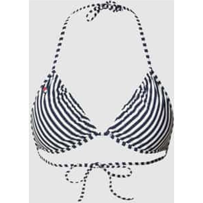 Bikinitop met streepmotief
