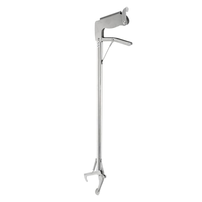 Roestvrijstalen Krabtang 30 inch Draagbaar Multifunctioneel Lange Vistentang voor Krab Zeevruchten Octopus white
