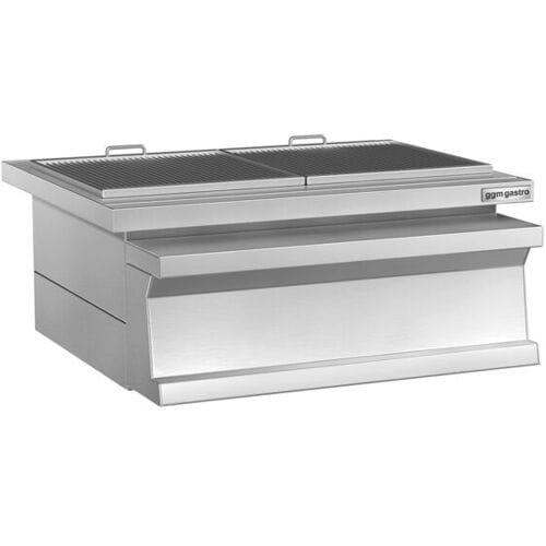 GGM Gastro Holzkohlegrill - 0,8 m - 2 Grillroste Zilver