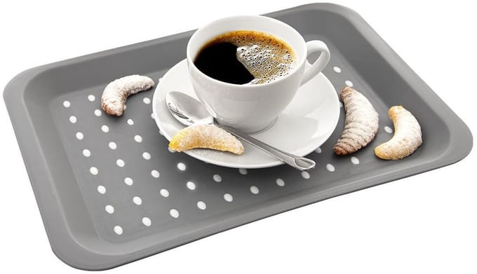 Orion - Serveerschaal - Grijs - 33x23 cm - Antislip