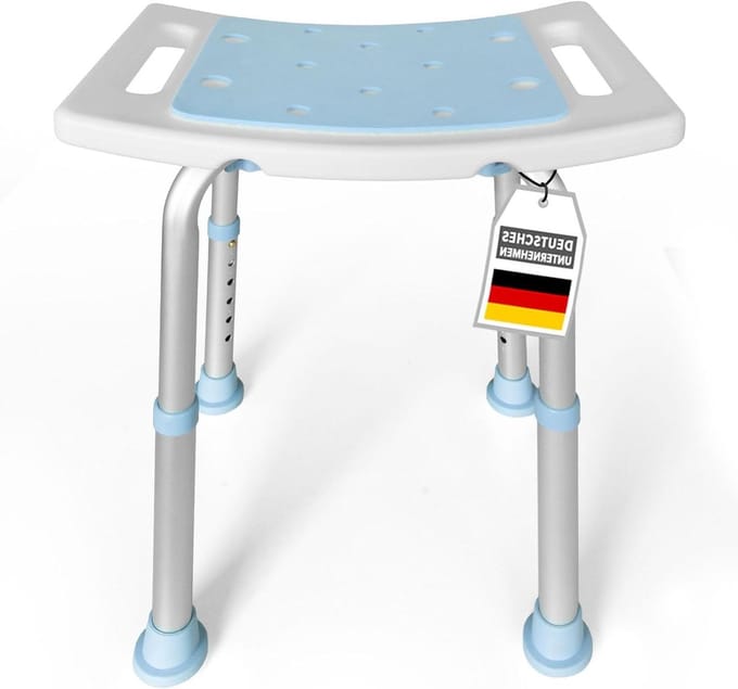 Douchekruk - Badkamerkruk - Veilig Douchen - In Hoogte Verstelbaar - 37-49.5 cm - Wit