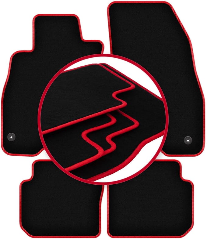 CARLUX-RED automatten voor: Fiat Punto 12' hatchback (2012-2018)