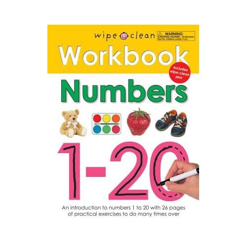 Wipe Clean Workbook Numbers 120 - ROGER PRIDDY