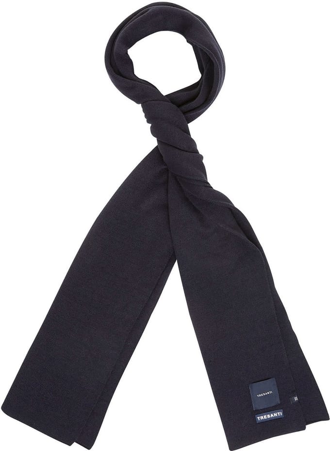 EAN Fine knitted scarf with TRESANTI logo Navy (TRSCFE115 - 803)