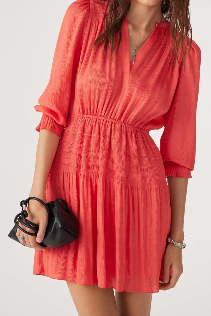 BA&SH Robe Kosee Corail Größe: L | Minikleider Outlet | Damen