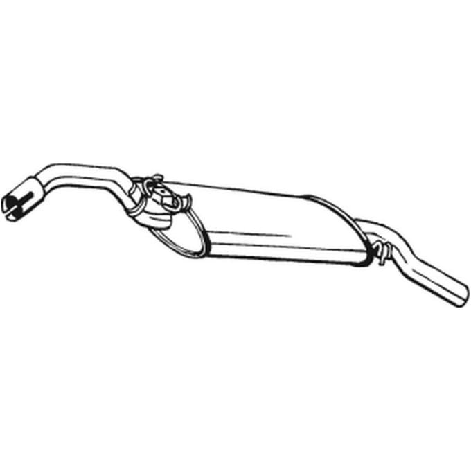 Geluiddemper achter BOSAL 233-563
