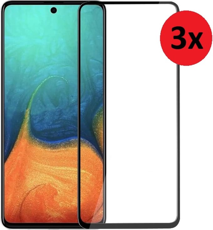 MoDo screenprotector Geschikt voor Samsung Galaxy A53 5G - Full Glas - 3 stuks