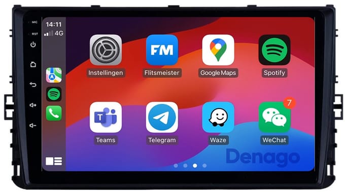 CarPlay autoradio geschikt voor Volkswagen Golf 7 | 2017 t/m 2020 | Android 16 | Draadloos Apple CarPlay & Android Auto | 2GB + 32GB | QuadCore processor | Denago DNG-A372 | 2025 model | 2017 2018 2019 2020 | Bluetooth & Wifi