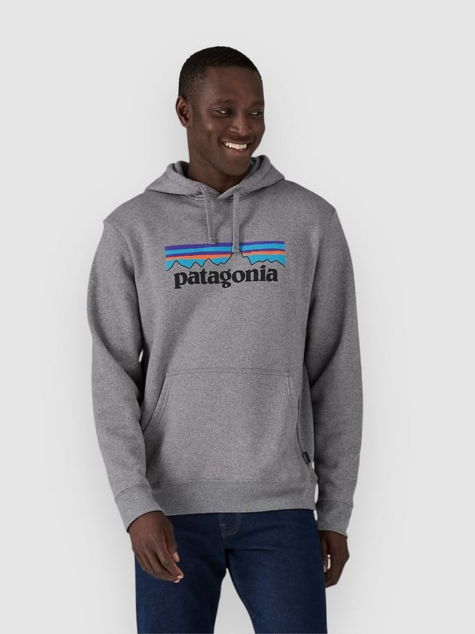 Patagonia P-6 Logo Uprisal Hoodie grijs