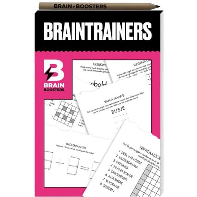 Brainbooster Puzzelboek - Braintrainers - Interstat