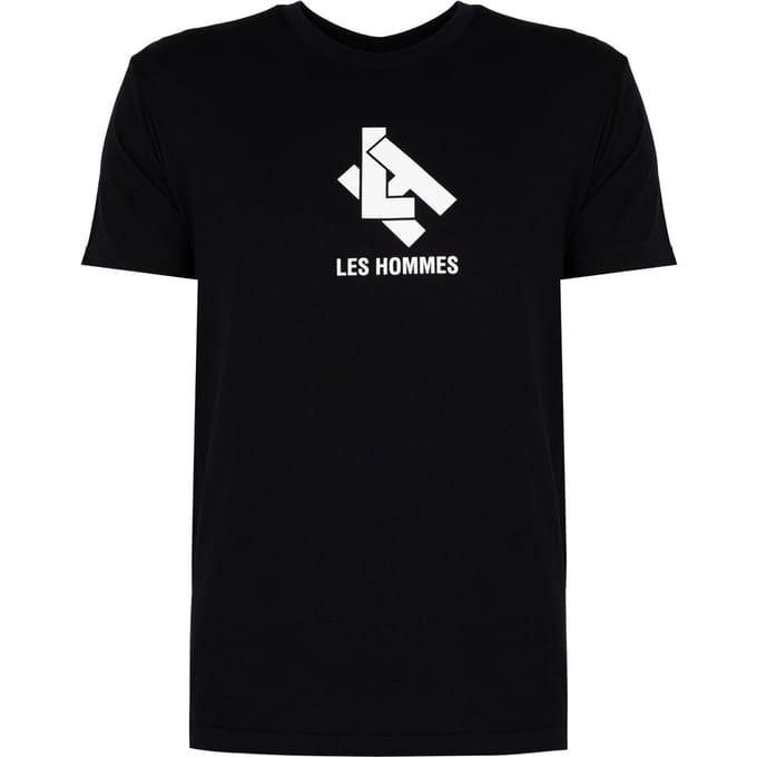 Les Hommes T-Shirt New Logo Mannen zwart