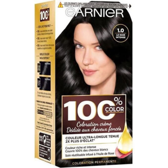 Haarverf Garnier 100% Color Crème Haarverf voor Donker Haar