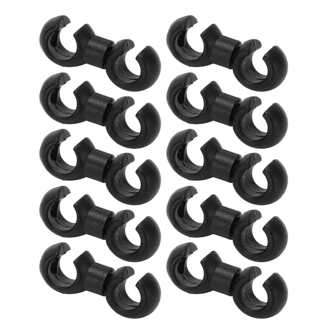 10 STKS Fiets Remkabel S Clips Gesp Slanggeleider Kruislijnklem Handboei Naaf S Gesp black