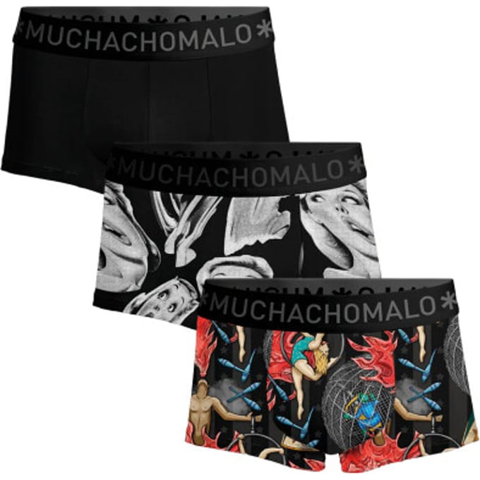 Muchachomalo Heren Trunks - 3 Pack - Maat S - 95% Katoen - Mannen Onderbroek