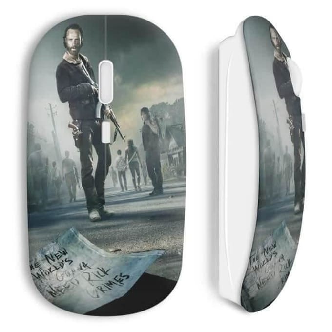 Souris sans fil - The Walking Dead - Blanc - Clé USB wifi incluse - Compatible Mac et PC