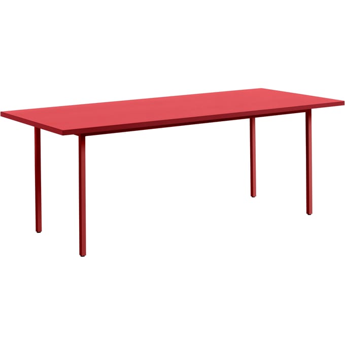HAY Two Colour Tafel rechthoekig - rood - red - 200 x 90 cm