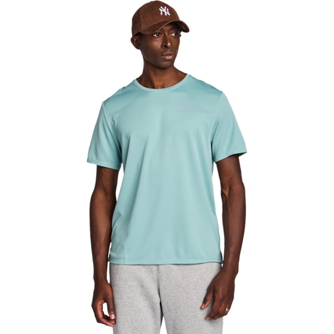 Nike Miler T-shirts Heren - Groen - Maat S - Poly Jersey