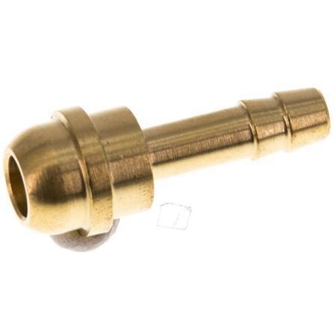 6 mm Messing Slangpilaar zonder Wartelmoer (G3/8'') [5 Stuks]