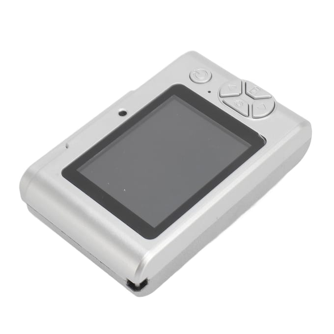 Digitale Camera 48MP 4K 16x Digitale Zoom 2.4 Inch Scherm Draagbare Compactcamera voor Kinderen Studenten zilver