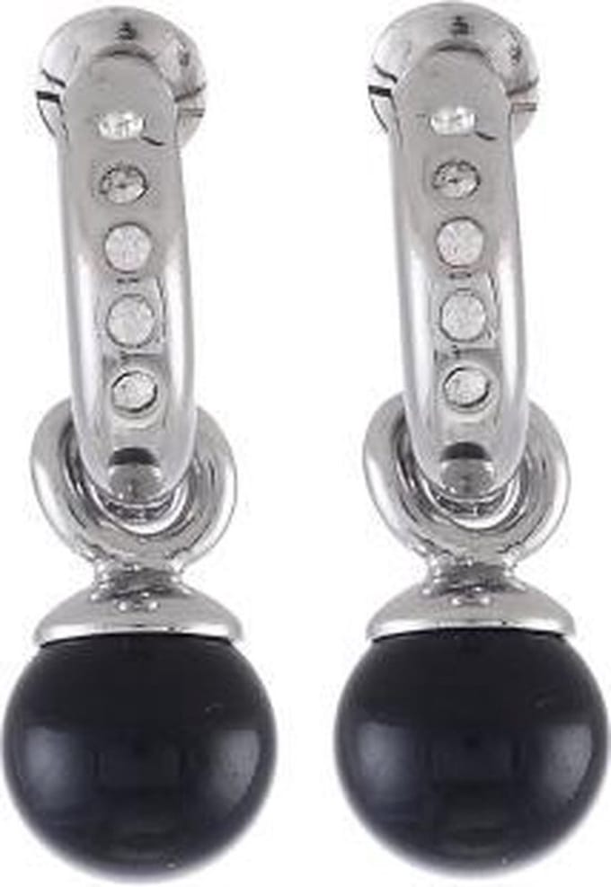 Behave - Oorbellen - Dames - Zilverkleur - Chique - Met Parel