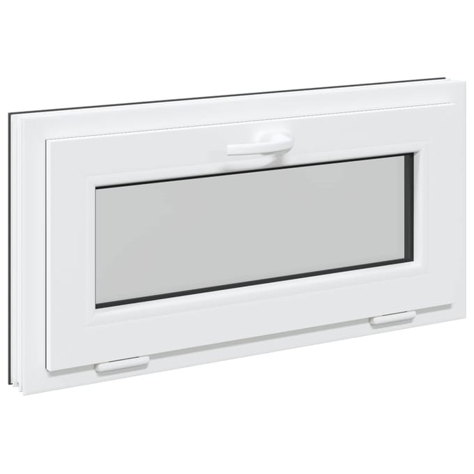 vidaXL - Kleur - binnenkant - kelderraam - Wit - RISOR - 80 - x - 40 - cm