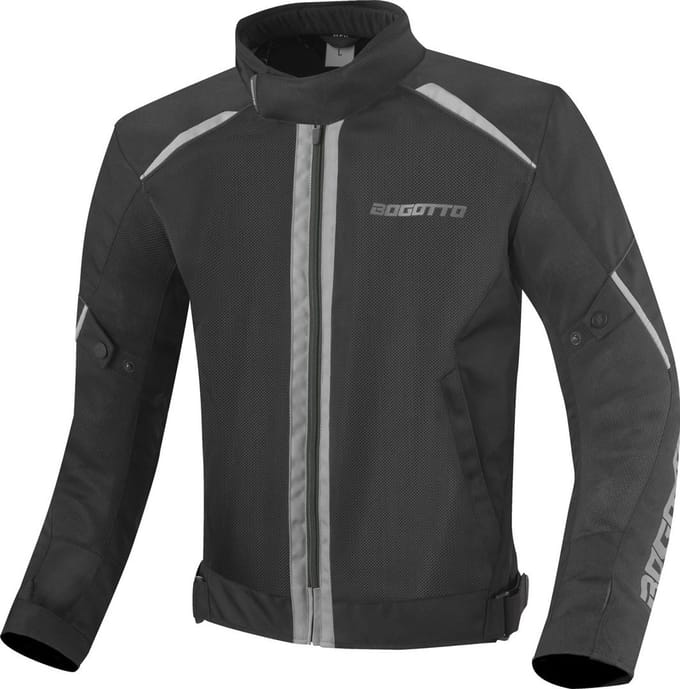 Bogotto Blaze-Air Zwart Grijs Textiele Motorjas - Jas