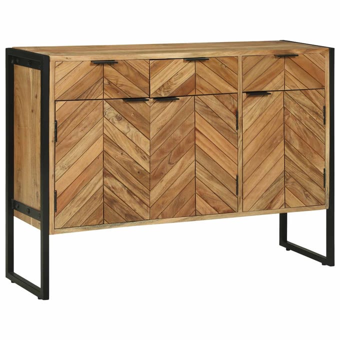 vidaXL - Dressoir - 100 - x - 30 - x - 75 - cm - Massief - acaciahout