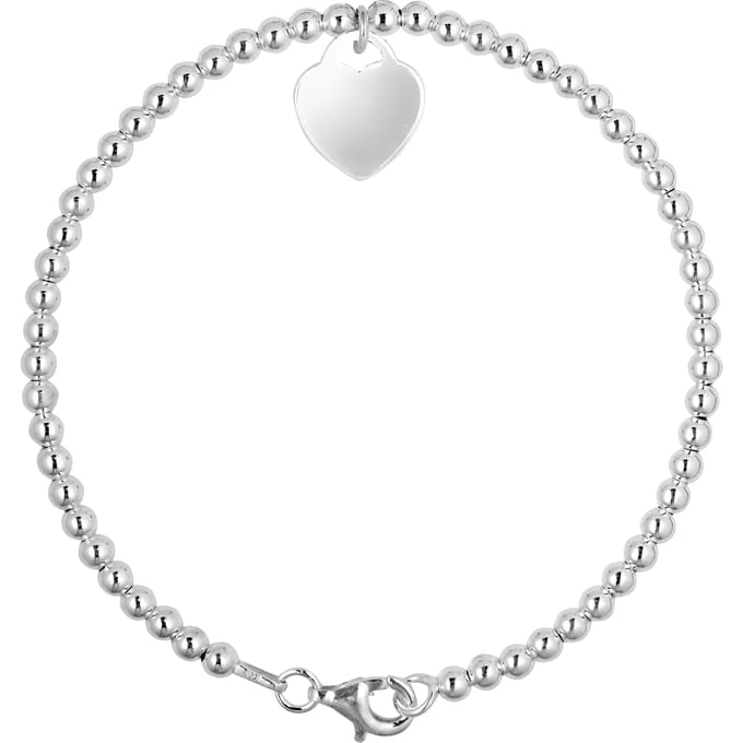 Zilveren hart 925 Breloce armband