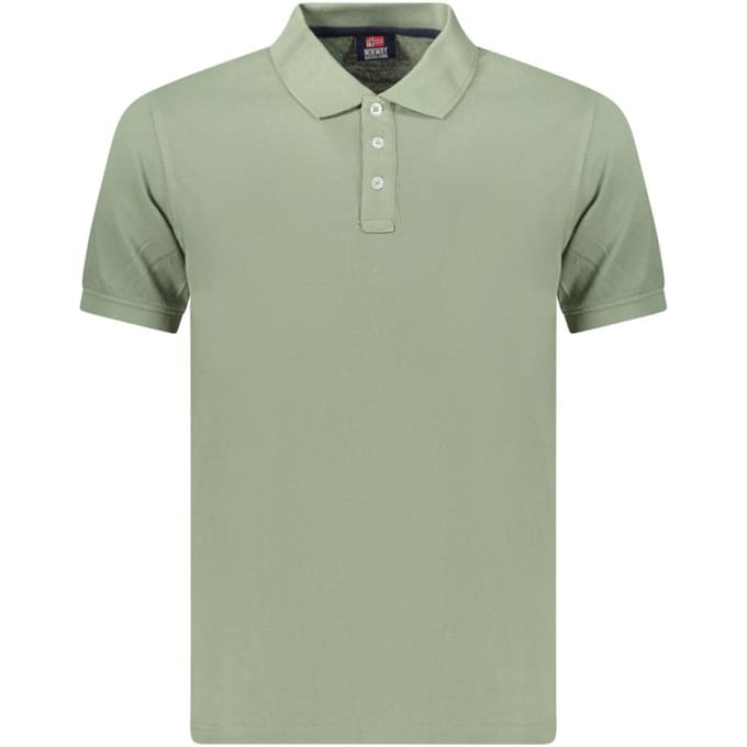 Noorwegen 1963 Groene Katoenen Heren Polo