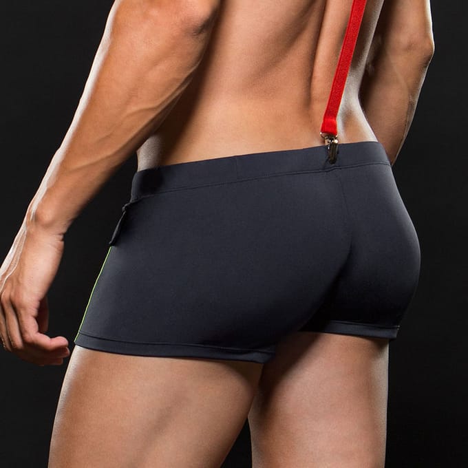Sexy brandweerman shorts, 2 delen