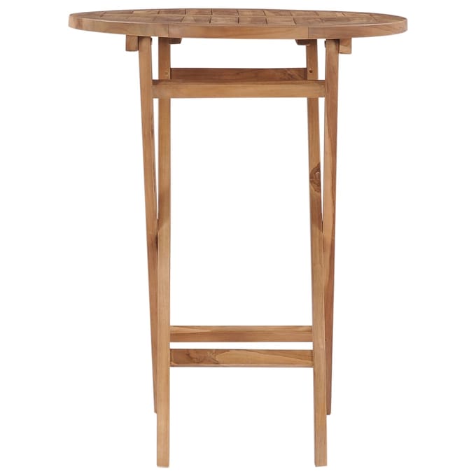 vidaXL - Tuintafel - inklapbaar - 60 - cm - massief - teakhout