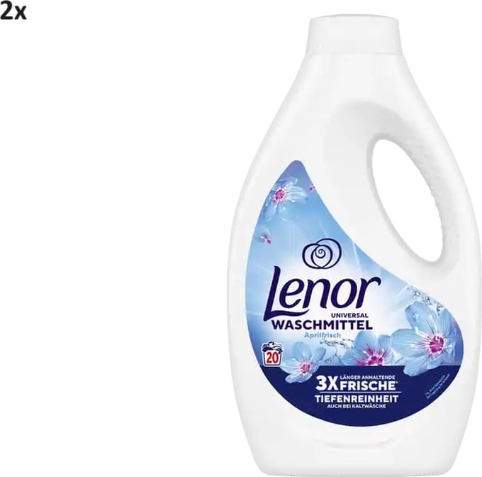 Lenor - Wasmiddel - 2 x20 Wasbeurten