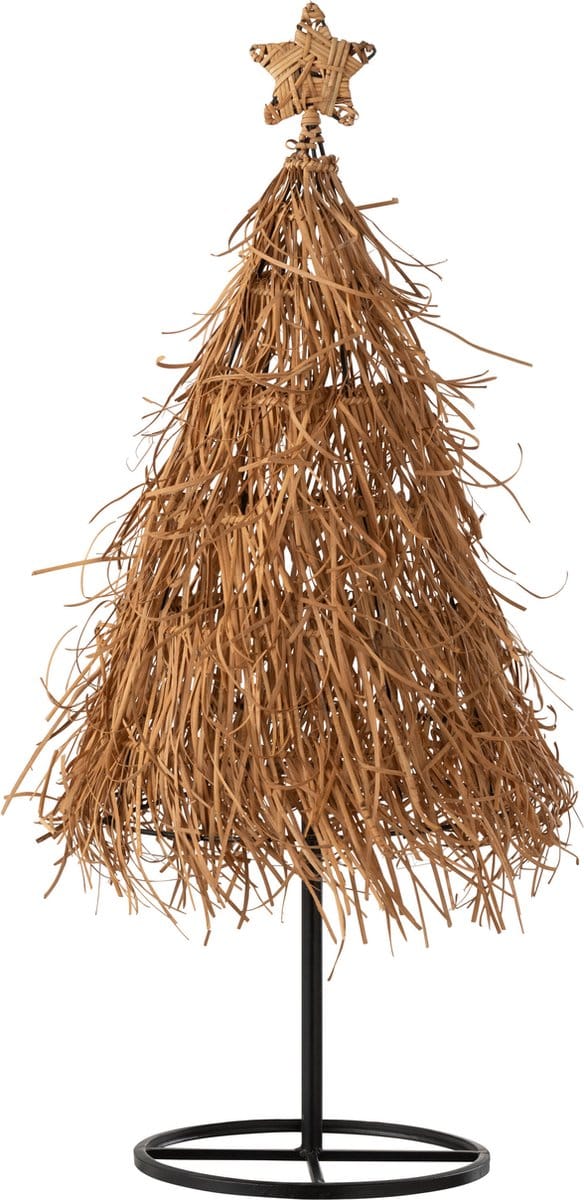 J-Line decoratie kerstboom Ster - jute - large