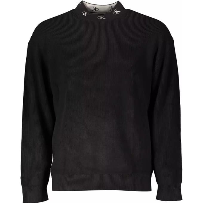 Geribbelde Gebreide Crewneck Trui