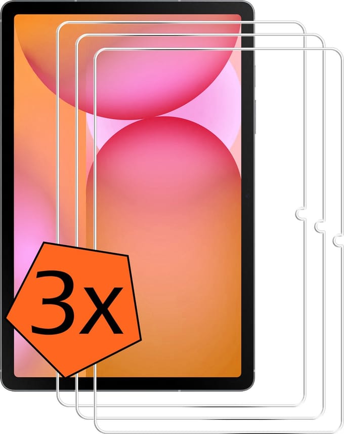 Screenprotector - 3 Stuks - Geschikt voor Samsung Galaxy Tab S10 Lite - Extra Sterk - Gehard Glas - Beschermglas - Tempered Glass - Screen Protector