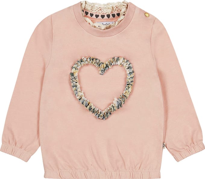 Dirkje Trui Heart Blushed Pink 56