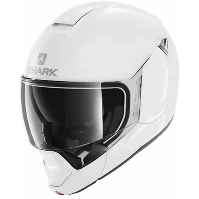 SHARK EVOJET BLANK Motorhelm Systeemhelm Wit - Maat XS