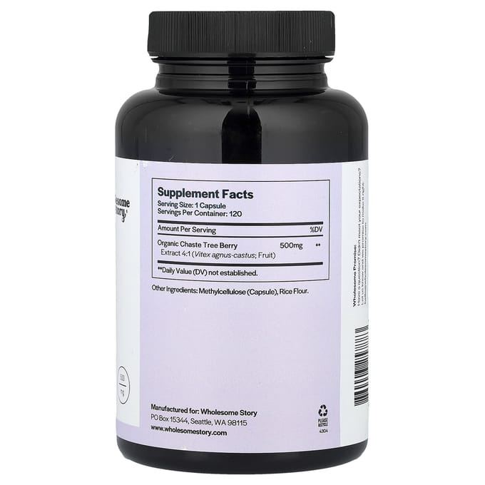 Vitex, Plantaardige Capsules 120 (500 mg per capsule)