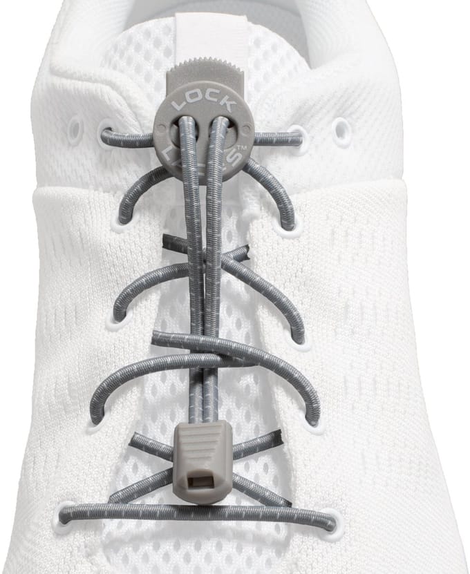 Lock Laces Grijs - Elastische schoenveters - Hardlopen