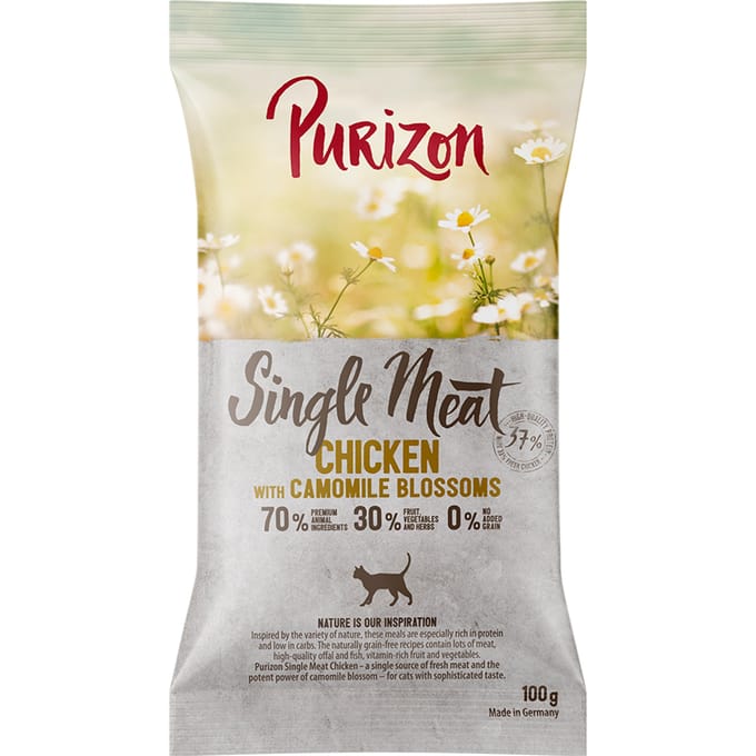 Purizon Single Meat Kip met Kamillebloesem Kattenvoer - 100g