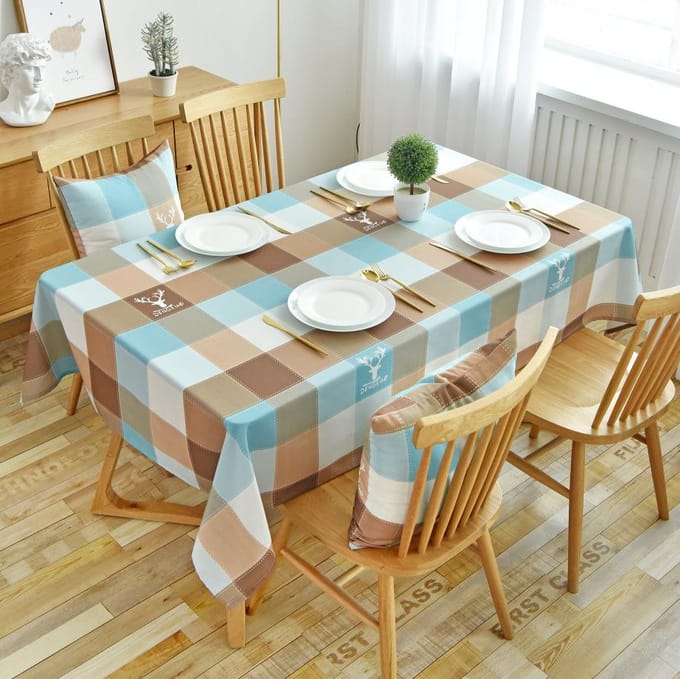 Ins Ruit Winddicht Tafelkleed Voor Tafel Bruiloftsdecoratie Waterdicht Oliebestendig Kaptafelkleed Rechthoekig Tafelkleed 40-70cm