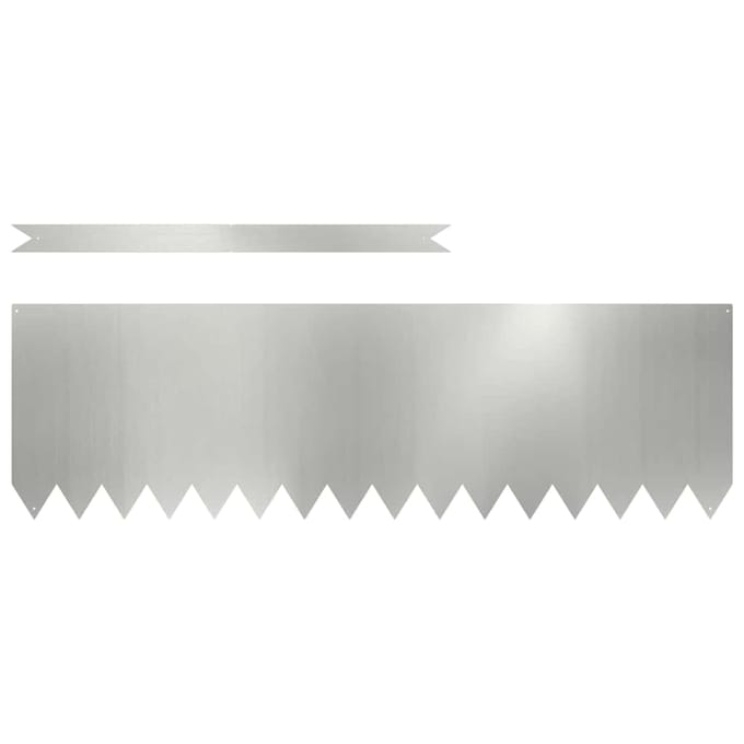 vidaXL - Grasafscherming - 20 - st - 100 - x - 0,05 - x - 30 - cm - Gegevens - staal - Zilver