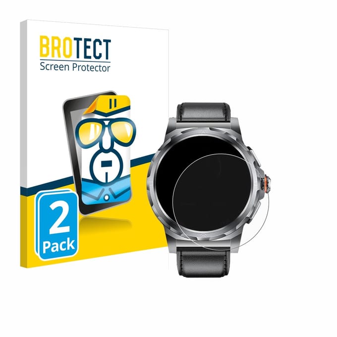 BROTECT - Screenprotector voor LIGE SML6-R-E 1.43" - Folie Beschermfolie transparant 2 Stuks